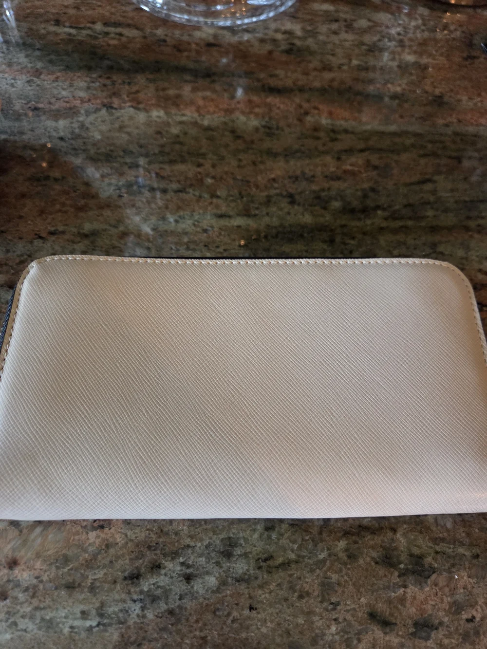 kate spade Lught Beige Saffiano Dome Satchel with Matching Wallet